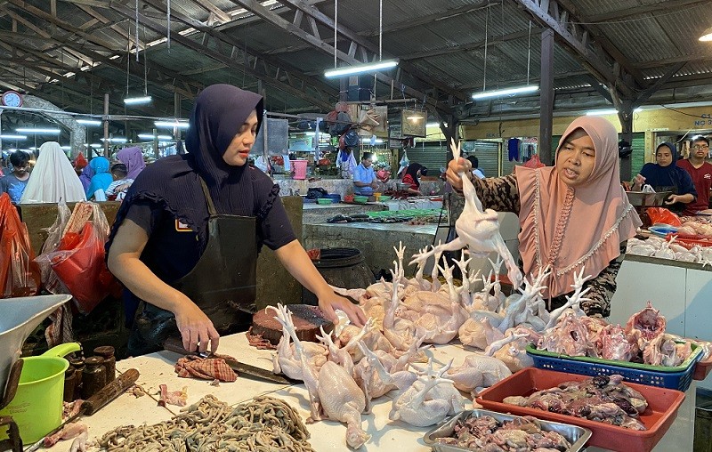 Masuk Bulan Puasa, Harga Ayam di Pasar Tradisional Tembus Rp40.000 per Ekor  