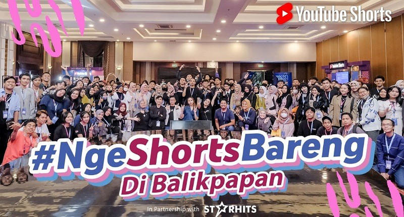 Sandiaga Uno Buka Rangkaian Acara #NgeShortsBareng di Balikpapan, Sampaikan Kontribusi Kreator terhadap PDB Indonesia