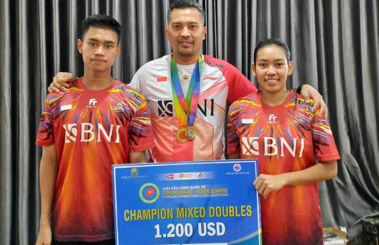 Mantap! Indonesia Sabet Satu Gelar Juara di Vietnam International Challenge 2023