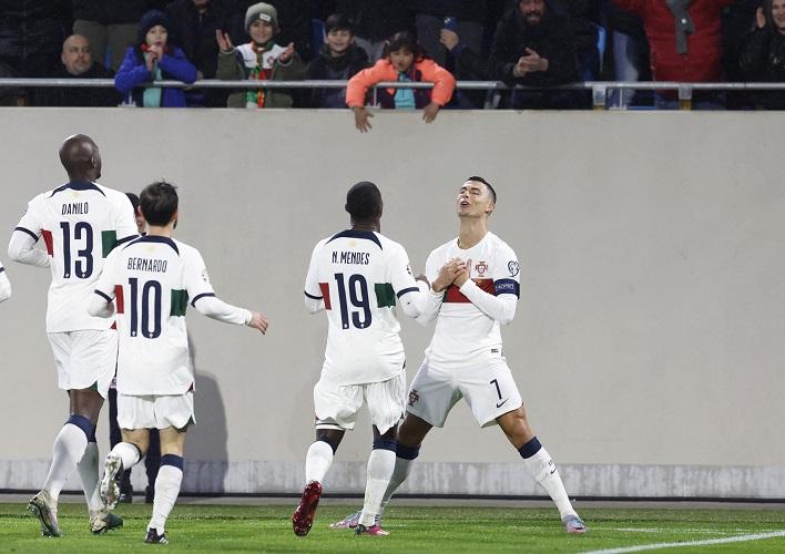 Hasil Kualifikasi Euro 2024: Portugal Bantai Luksemburg, Cristiano Ronaldo Cetak Brace