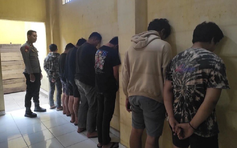 Polisi Tangkap 7 Pelaku Pengeroyokan saat Balap Liar di Singkawang