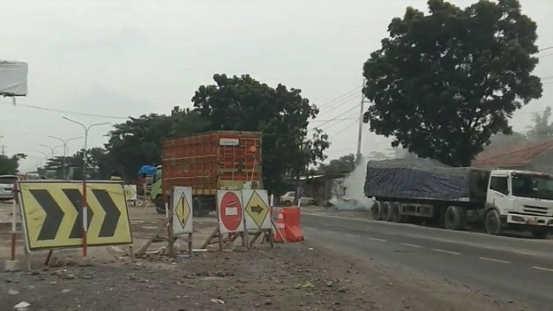 Jelang Arus Mudik, Jalur Pantura Pemalang-Pekalongan Masih Diperbaiki