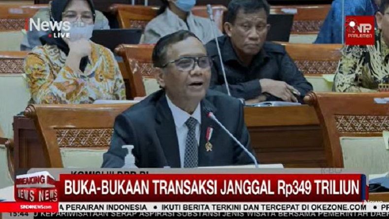 Beda Data Mahfud MD dan Sri Mulyani soal Transaksi Janggal Pegawai Kemenkeu, Rp35 T Vs Rp3,3 T