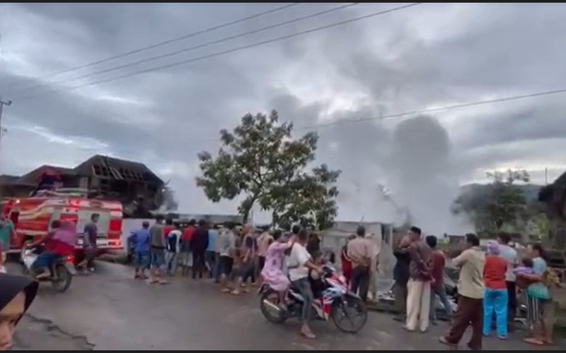 5 Rumah Warga Empat Lawang Ludes Terbakas Jelang Sahur, 2 Lainnya Rusak Berat 