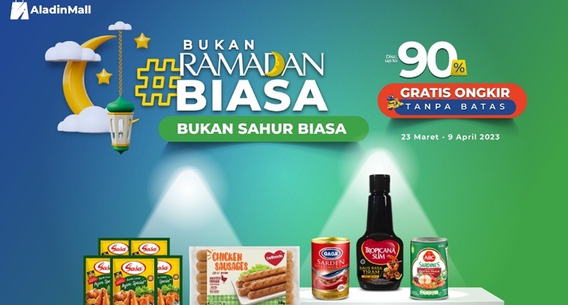 Nikmati Bukan Sahur Biasa dengan Berburu Diskon s.d 90%! Cuma di AladinMall + Gratis Ongkir