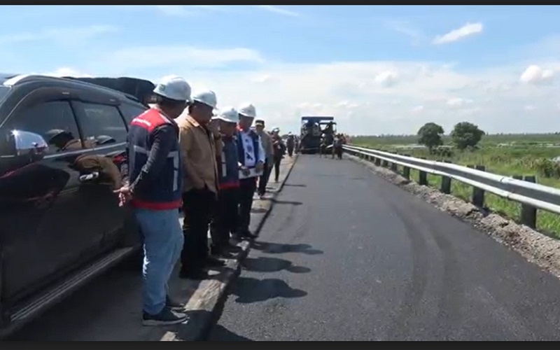  Perbaikan Jalan Tol Kayuagung-Palembang Selesai H-10 Lebaran 