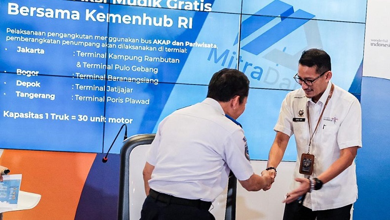 Kemenparekraf dan Kemenhub Luncurkan Program Mudik Gratis, Sandiaga: Solusi Bantu Masyarakat!