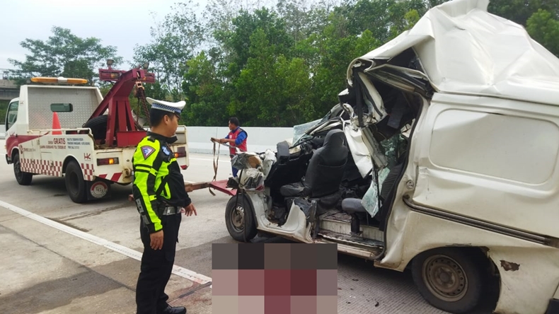 Polisi yang Tewas Tabrak Truk di Jalan Tol Lampung Ternyata sedang Kawal Vendor Pengisian ATM 