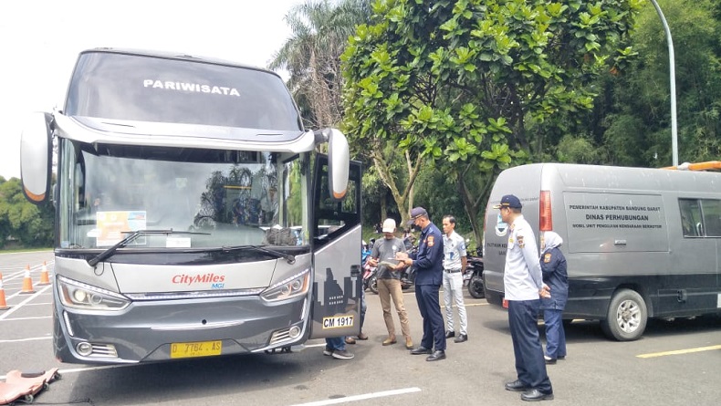 Dishub KBB Beri Layanan Ramp Check Mobil Pribadi Gratis bagi Calon Pemudik