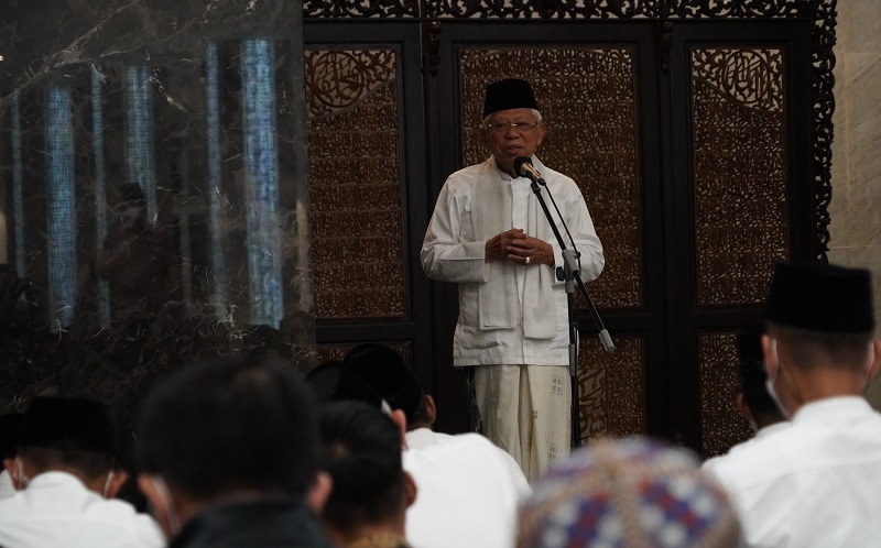 Sholat Tarawih Bareng Ganjar, Wapres: Umat Muslim Tak Boleh Saling Menyakiti