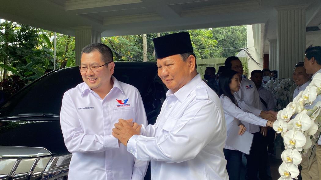 Safari Politik, Hary Tanoe dan Jajaran Partai Perindo Kunjungi Prabowo di Kertanegara