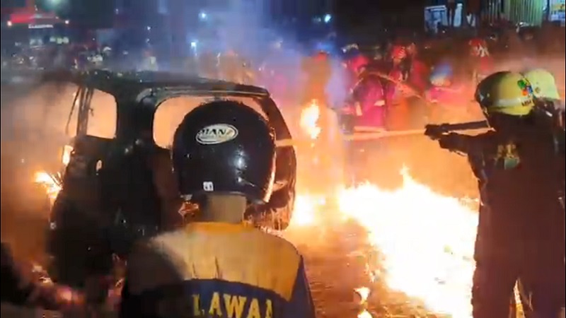 Polisi Kantongi Identitas Sopir Mobil Pengetap BBM yang Terbakar di Samarinda