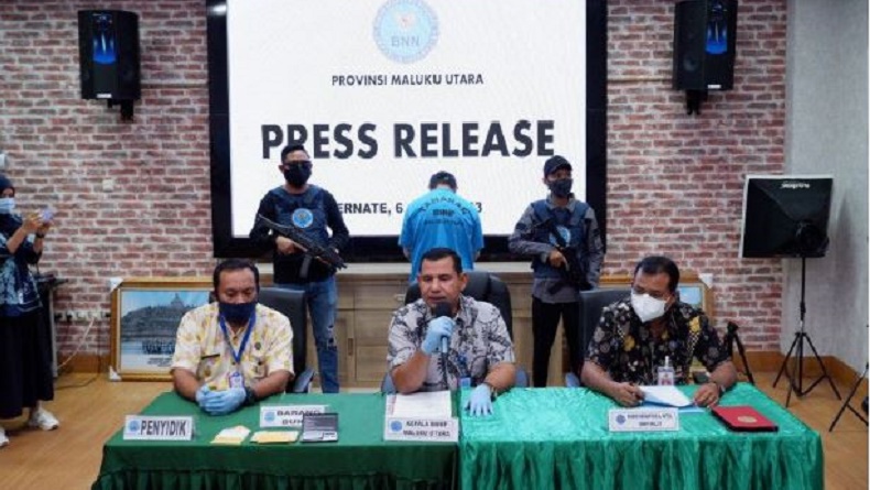BNNP Malut Bongkar Peredaran Sabu Jaringan Jakarta. 2 Orang Ditangkap
