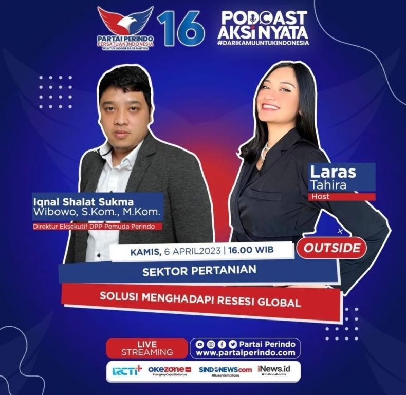 Sektor Pertanian Solusi Menghadapi Resesi Global di  Podcast Aksi Nyata Hari Ini Pukul 16.00 WIB 
