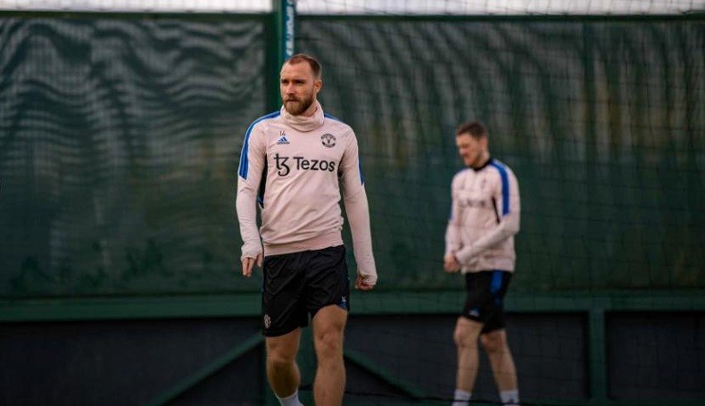 Jelang Lawan Everton, Man United Berpeluang Diperkuat Christian Eriksen 