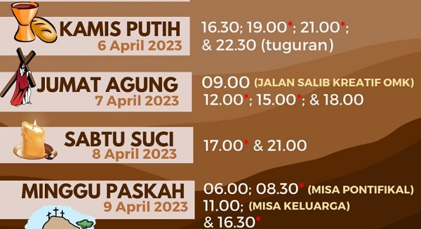 Jadwal Misa Sabtu Suci 2023 di Gereja Katedral Jakarta dan Maknanya