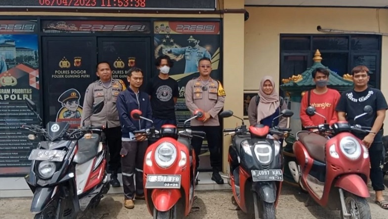 Dicurigai Warga Kerap Gonta-ganti Motor, Pelaku Curanmor di Bogor Tertangkap