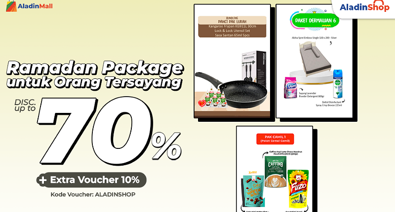 Mau Ngasih Bingkisan Lebaran tapi Takut Kantong Jebol? Beli di AladinMall Aja karena Ada Diskon + Gratis Ongkir!