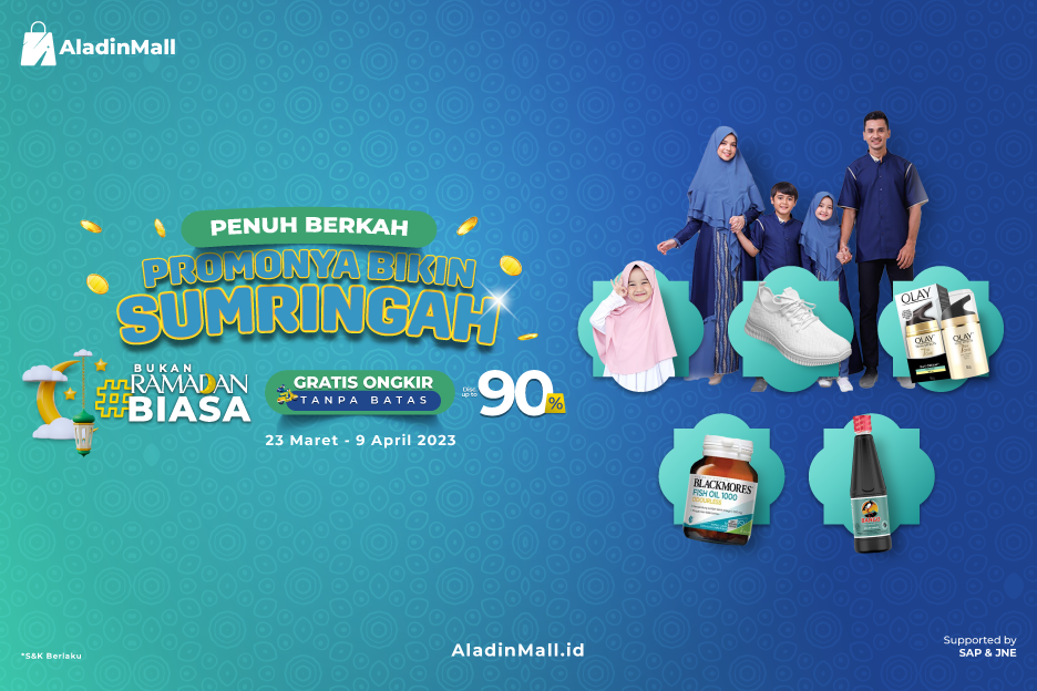 Hari Terakhir! Jangan Sampai Ketinggalan Kejar Diskon Baju Muslim sampai 90% + Gratis Ongkir di AladinMall