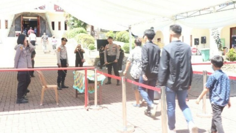 Polda Sulut Turunkan Ratusan Personel Pengamanan Paskah di Manado