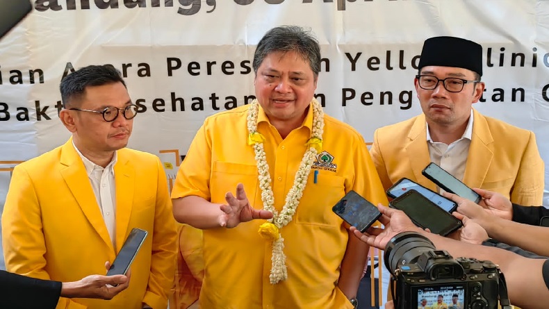 Resmikan Yellow Clinic Bandung, Airlangga: Golkar Satu-Satunya Partai yang Beri Layanan Publik