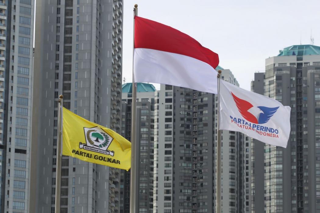 Silaturahmi Kebangsaan, Hary Tanoe Soroti Bendera Partai Perindo Berkibar di Kantor Golkar