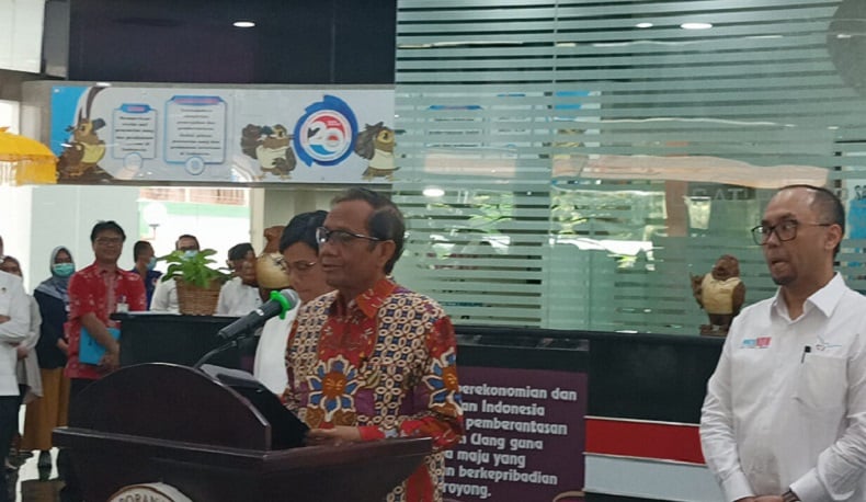 Mahfud Tegaskan Tak Ada Perbedaan Data Transaksi Mencurigakan Rp349 Triliun dengan Sri Mulyani