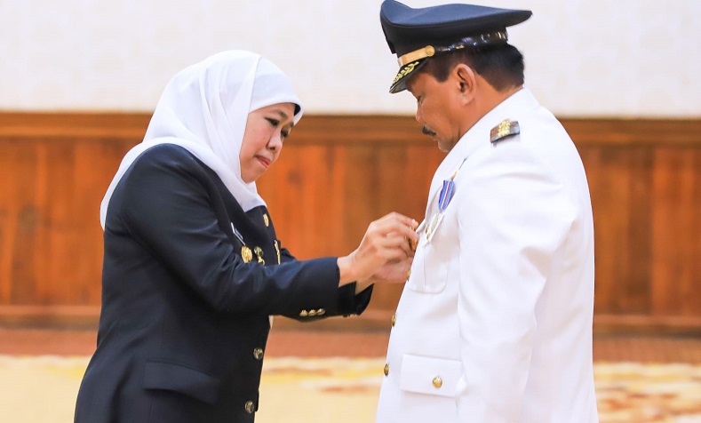 Lantik Bupati Nganjuk Marhaen Djumadi, Ini Pesan Gubernur Khofifah