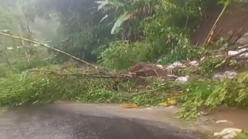 Tertutup Tanah Longsor, Jalan Kalisidi-Mapagan Semarang Tak Bisa Dilewati Kendaraan
