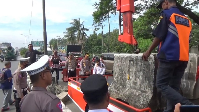 Jelang Arus Mudik Lebaran 2023, 70 Titik U-Turn di Jalur Pantura Karawang Ditutup