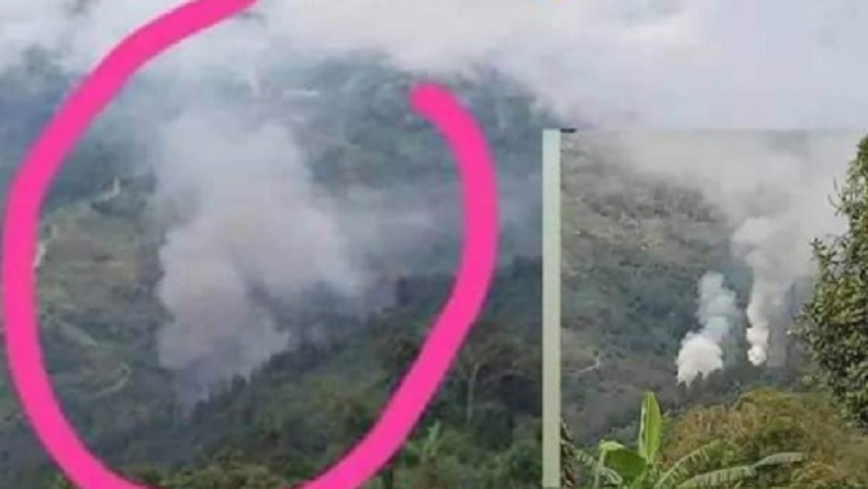 Breaking News, KKB Berulah Lagi Bakar Rumah Honai Warga Kampung Mbamonggo