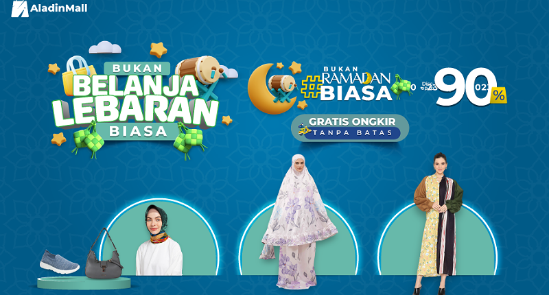 Serbu Baju Lebaran di AladinMall dari Sekarang, Mumpung Ada Diskon s.d 90% + Gratis Ongkir!