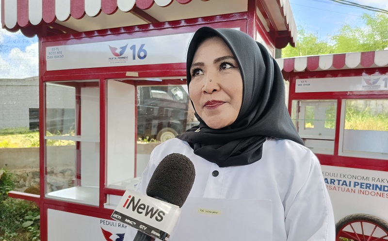 Dapat Bantuan Gerobak Partai Perindo di Bogor, Pedagang: Sebuah Aksi Nyata