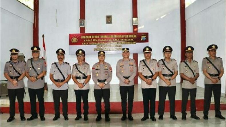 Kapolres Minut Pimpin Sertijab Pejabat Baru, Ini Daftar Lengkapnya