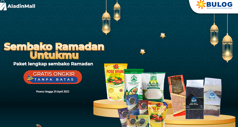 Beli Paket Sembako Ramadan di AladinMall, Ada Harga Spesial + Gratis Ongkir Tanpa Batas!