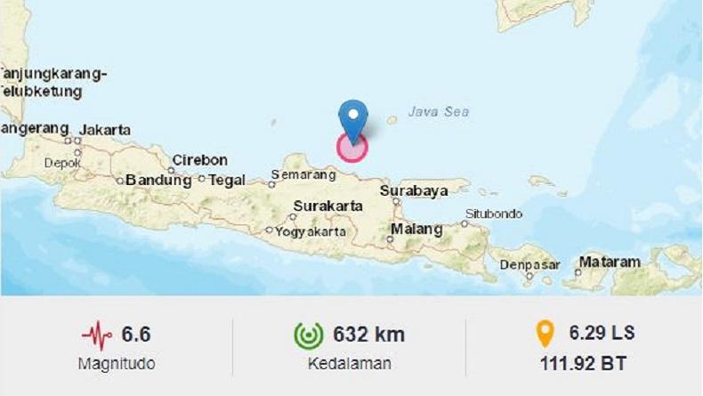 Gempa Tuban Terkini M6,6, Ini Daftar Daerah yang Rasakan Guncangan