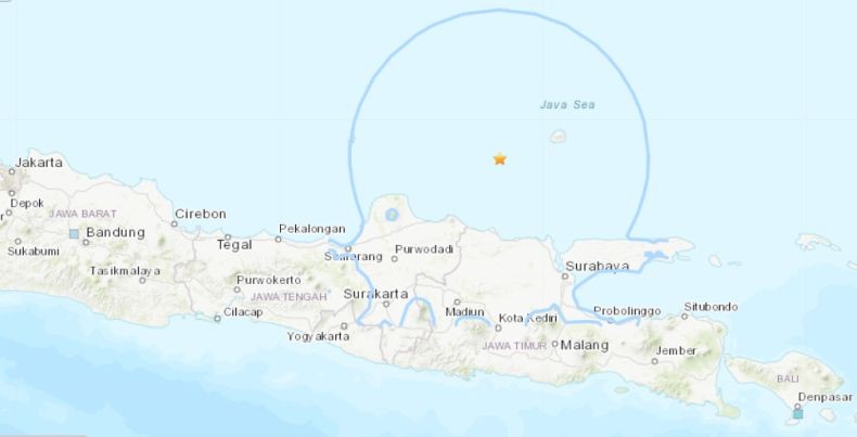 Dirasakan hingga Jakarta, Gempa Tuban Disebut USGS Bermagnitudo 7