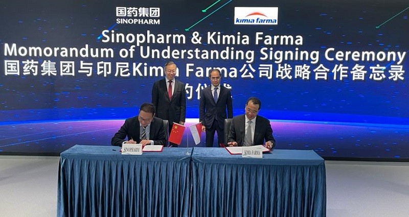 Kimia Farma Kerja Sama dengan Sinopharm Kembangkan Produksi Bahan Baku Obat