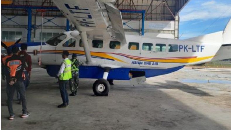 KKB Tembaki Pesawat Asian One Cessna saat Mendarat di Bandara Beoga Puncak