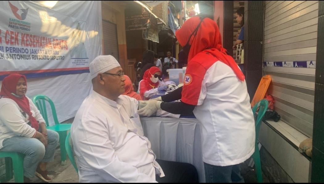 Kartini Perindo Jakarta Utara Gelar Pemeriksaan Kesehatan Gratis di Cilincing