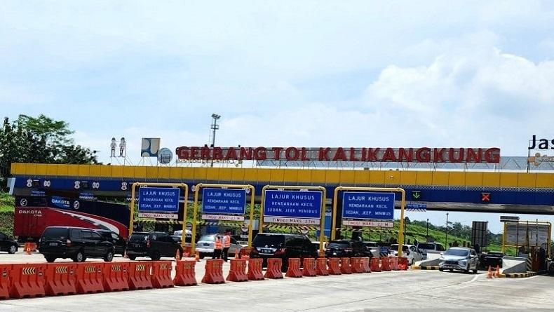 Arus Mudik Lebaran, Kendaraan Lewat Gerbang Tol Kalikangkung Naik 15 Persen