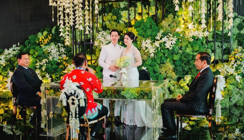 Jokowi dan Prabowo jadi Saksi Akad Nikah Kevin Sanjaya dengan Valencia Tanoesoedibjo