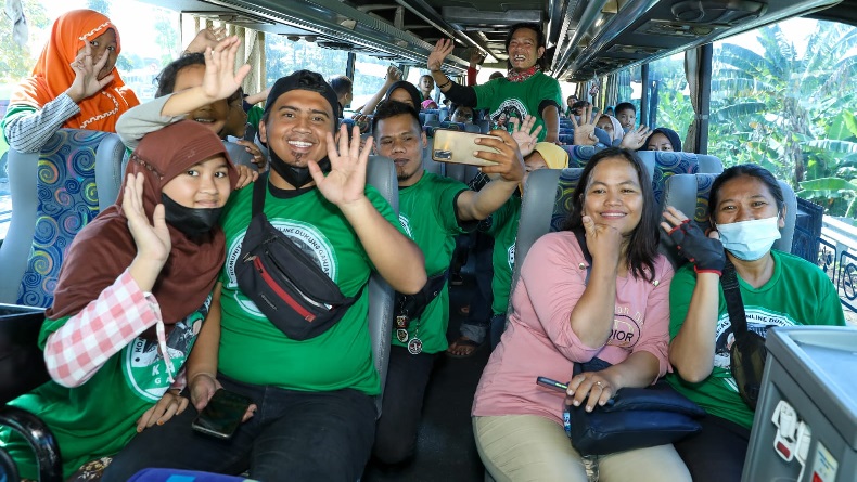 Ratusan Driver Ojol Jabodetabek Semringah Ikut Program Mudik Gratis