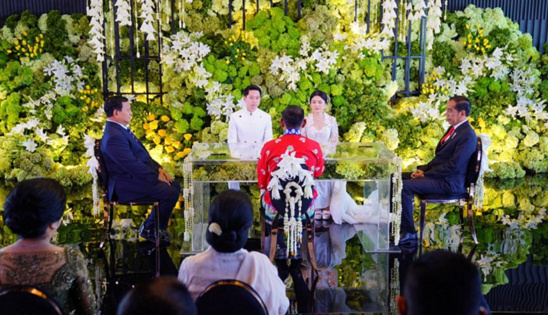 Momen Jokowi dan Prabowo Jadi Saksi Pengesahan Pernikahan Kevin Sanjaya dengan Valencia Tanoesoedibjo