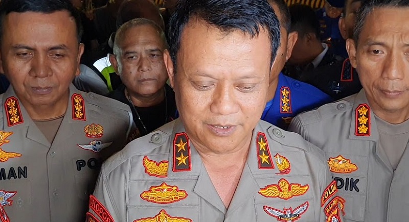 Kapolda Banten Sebut Tantangan Arus Mudik Tahun Ini di Persimpangan Cilegon Timur