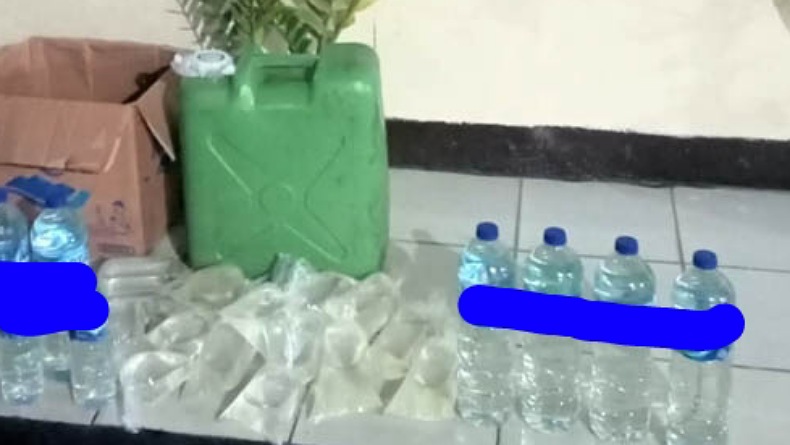 Razia Miras, Puluhan Liter Cap Tikus Diamankan Satresnarkoba Polres Minahasa