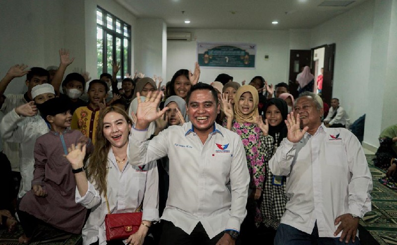 Didatangi Partai Perindo, Anak-Anak di Rusun Nagrak Cilincing Gembira