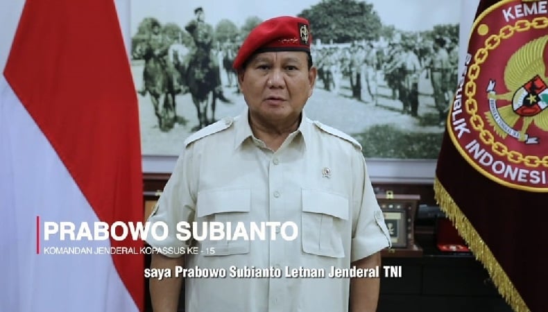 HUT ke-71 Kopassus, Prabowo: Tetap Siap Setia dan Berani Jaga Indonesia