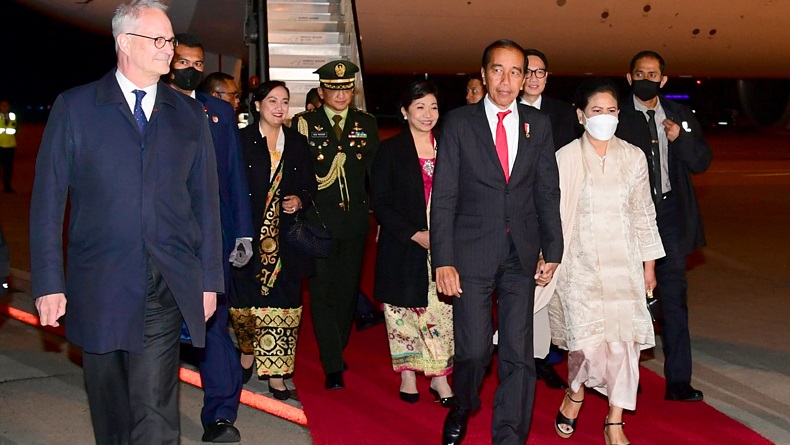 Presiden Jokowi Tiba di Hannover Jerman, Bakal Bertemu Kanselir Olaf Scholz