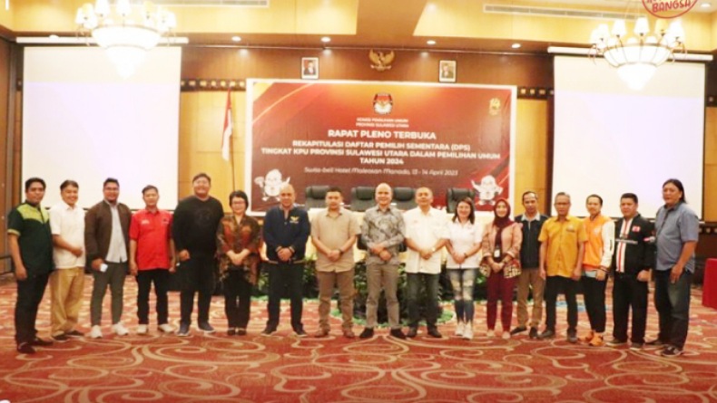 KPU Tetapkan DPS Sulut pada Pemilu 2024 Sebanyak 1.990.490 Orang